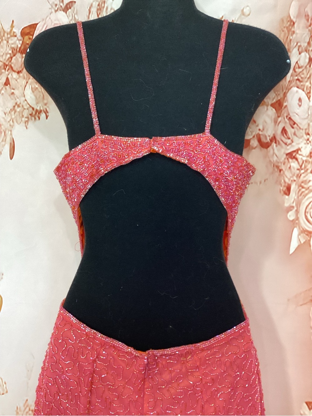 Scala Beaded Maxi Dress with Cutout Waist - Picture 7 of 11